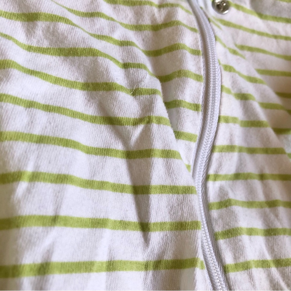 Koala Kids Green Striped and Animal Print Footies - Picture 2 of 6